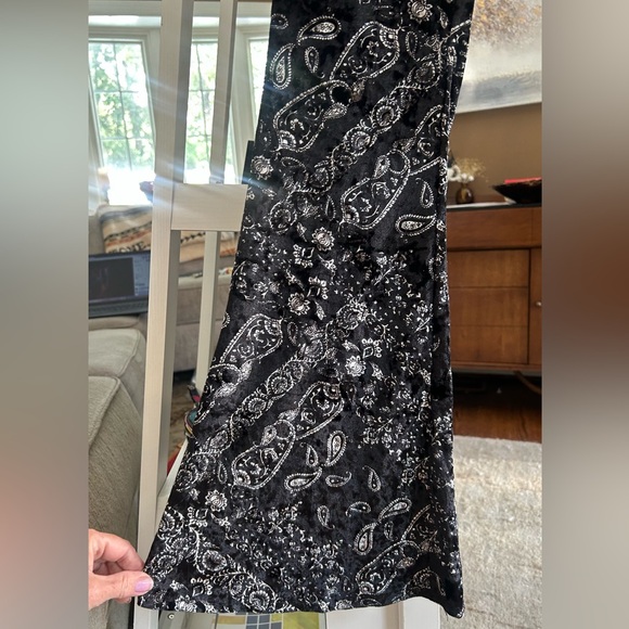 Bear Dance Black and White Paisley Pants - Picture 3 of 9